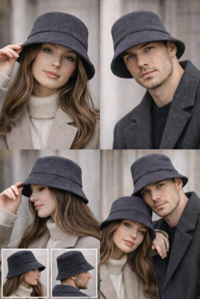 kuru Velvet Textured Bucket Hat – Soft Fabric, Stylish and Comfortable Unisex...