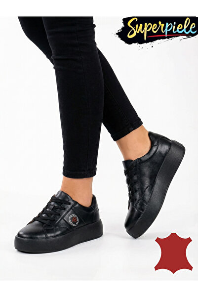 ANGEL BLUE Comfortable casual shoes for women made of genuine Leather with a ...