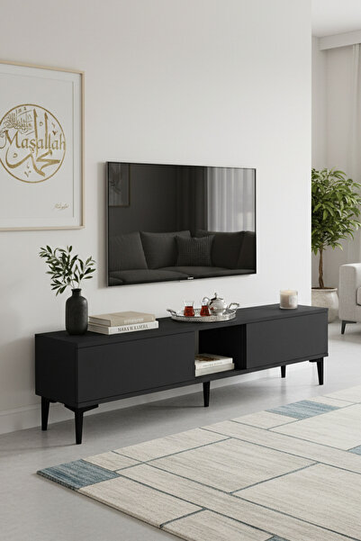 CENEYRA TSA1599A - APLOS TSA150 TV STAND, TV SEHPASI, TV ÜNİTESİ ANTRASİT 150CM