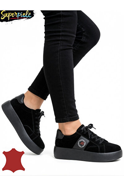 ANGEL BLUE Black Suede Casual Shoes for Women