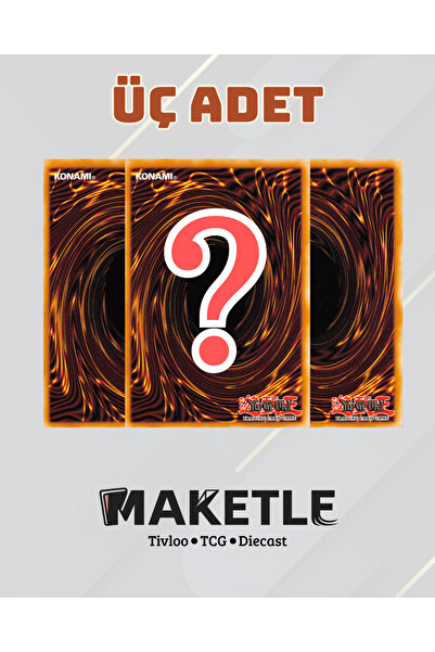 Yu-Gi-Oh! Üç Adet Sürpriz Yugioh Kartı - Tivloo Sürpriz Hediyeli