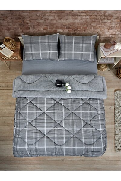 MUK's Σετ Παπλωμάτων Premium Διπλής Όψης Welsoft με Ειδική Τσάντα Διπλού Μεγέ...