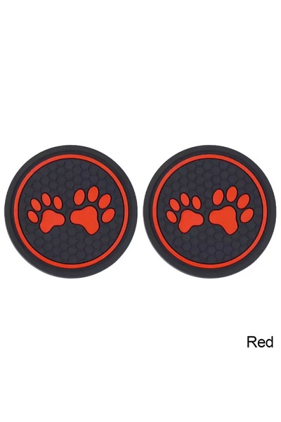 RoseTR Silikonski podmetač za automobil - podmetač u obliku šape, crvena šapa...