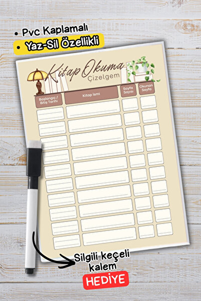 Metranya Planificator de urmărire a lecturilor de cărți, cu funcție de șterge...