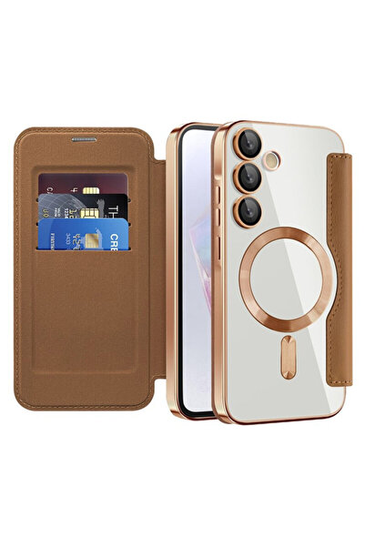 Techsuit Husă tip carte SmartMag pentru Samsung Galaxy A35 5G, maro