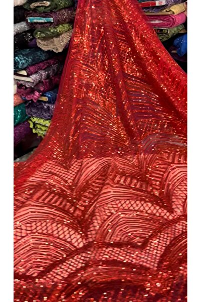 MEKİK MANİFATURA Pul Embroidered Dress Fabric