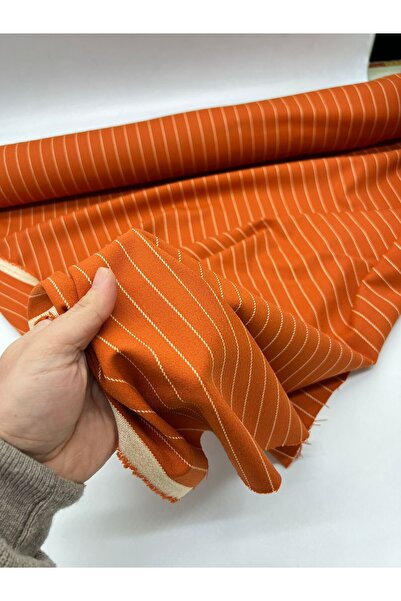 Kumaş Sevdası Çizgili Polivskon (Eni 150cm) Elbise Kalemetek, Pantalon,Ceket,...