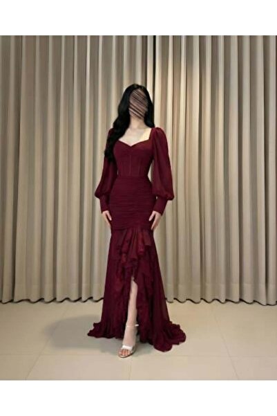 ROSE LADY FASHION Anoud's Burgundy Dress