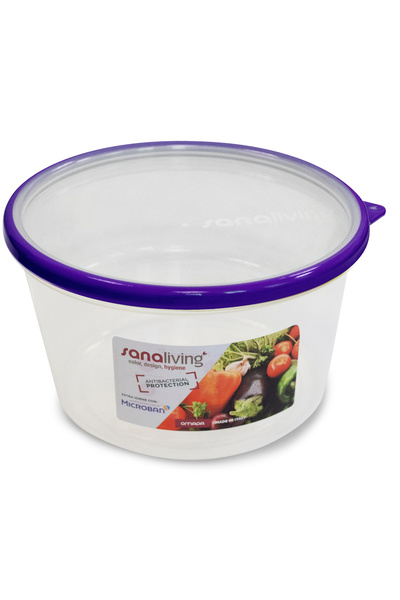 Omada Storage box d.18x10.5 cm/1.6L SanaLiving - Purple lid