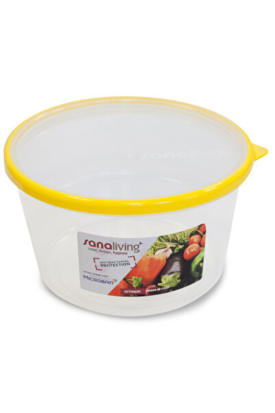 Omada SanaLiving Preservation Box d.18x10.5 cm/1.6L - Yellow lid