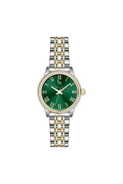LOUIS RIVEL Women's Watch 23015 Gold and Silver Green Dial