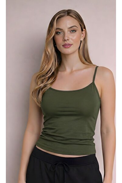 bykombincim Kadın %100 VİSKON İp Askılı Kadın Atlet Full Likralı