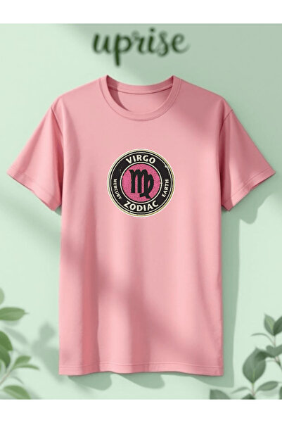 Vordevia Virgo Virgo Zodiac Astrology Printed Cotton Oversize T-Shirt