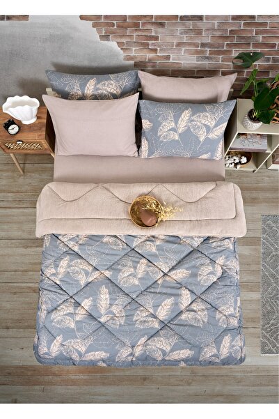 MUK's Premium Çift Taraflı Welsoft Yorgan Uyku Seti Özel Çantalı Çarşaf + Yas...