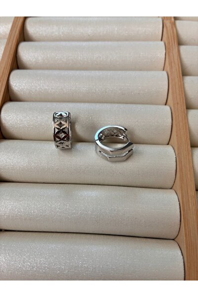 ARİ TAKI Double-Way Ring Steel Earrings