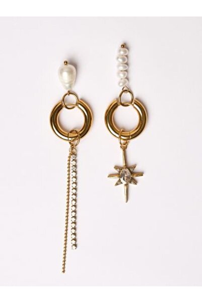 OEM Cercei rotunzi cu detalii asimetrice