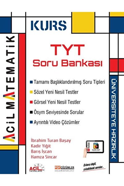 Ankara Kitap Merkezi TYT Matematik KURS Soru Bankası Acil Yayınları