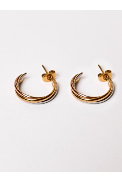 OEM Cercei placați cu aur 18k - rose, gold și argintiu