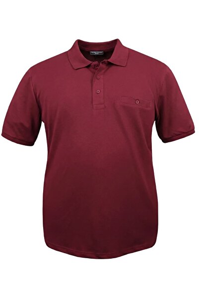 tambattal Large Size Lycra Pique Polo Collar T-Shirt with Pockets