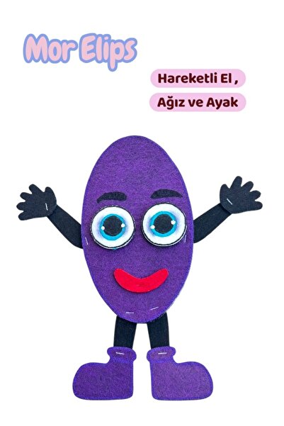 Portakall Geometrik Hareketli Şekiller Koleksiyonu ~ Elips Geometrik Eğitim Materyeli