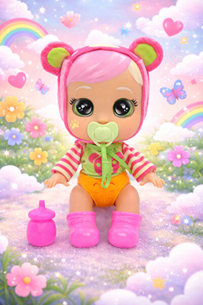 Fillikutum Sesli ve Işıklı Günlük Bakım Cry Babies Sam Bebek 30,5 Cm
