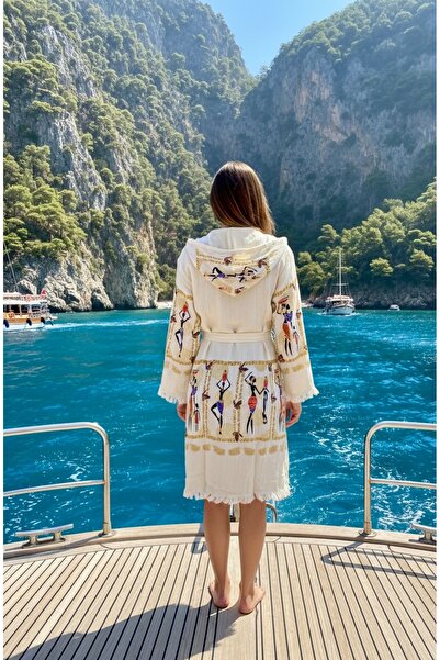 tarzQeen peştemal %100 bambu müslin sabahlık-bornoz Arap kızı bohem plaj havu...