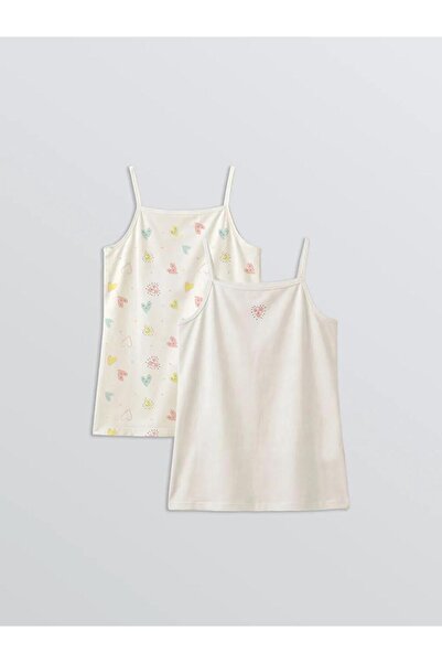 LC Waikiki Patterned Rope Strap Girls' Undershirt 2-Pack (S6)
