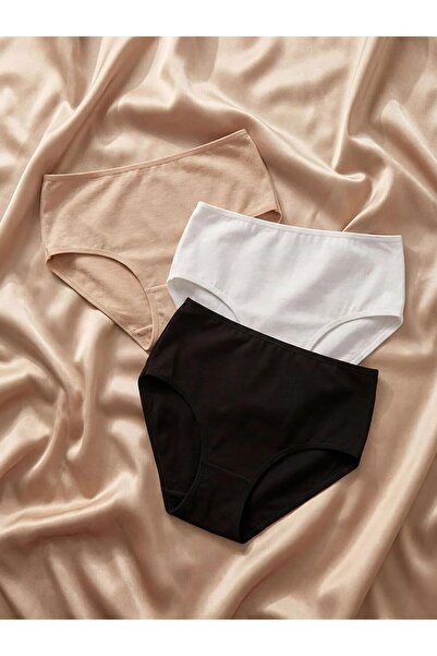 LC Waikiki Ροζ Ψηλόμεσο Κλασικό Σλιπ 3 τεμαχίων (S6)