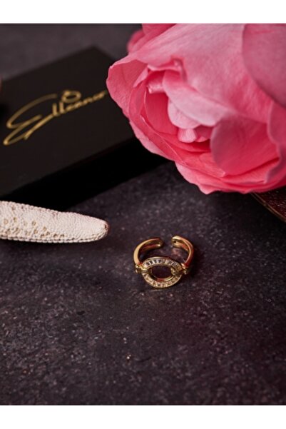 OEM 18K gold-plated ring with zircons
