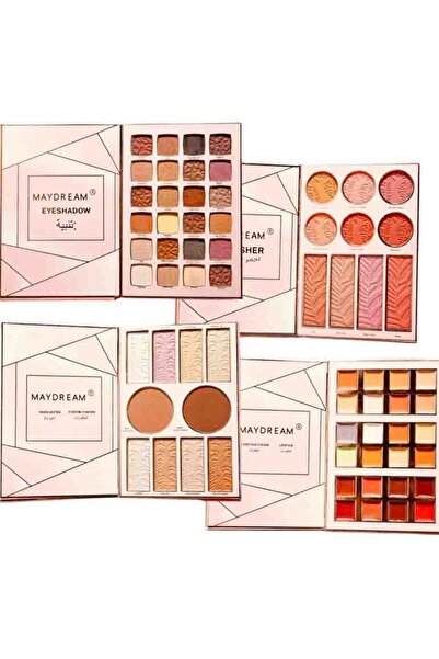 MAYDREAM My Dream eyeshadow palette with highlighter and blush, 4 layers