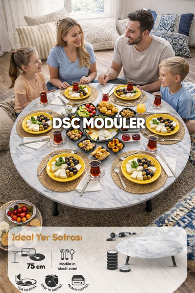 şirinev mobilya Yer sofrası sofra tahtası 100 çap