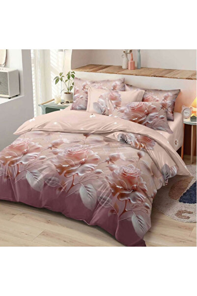 Patul Fine Cotton Linen, Sulphur, Double Bed, 2 Persons, 6 Pieces