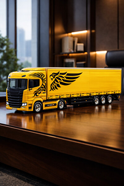 shop Scania, Volvo Model Oyuncak Tır – 46 cm Uzunluk, Hareketli Dorse, 12 Tek...