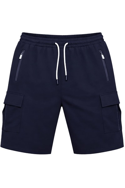 tambattal Large Size Combed Cotton Shorts with Cargo Pockets (Extra Comfortab...