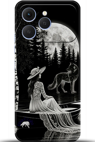 TECNO حافظة سبارك 40 مطبوعة بتقنية HD - إذا كان الأمر مخصصًا له فقط 5842