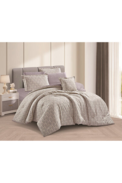 Levore Elaenore 8-piece Cotton bedspread, 100% soft, floral pattern, double-s...