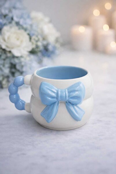 İZart 3D Embossed Bow Pattern with Blue Painting Inside, Custom Embossed Full...