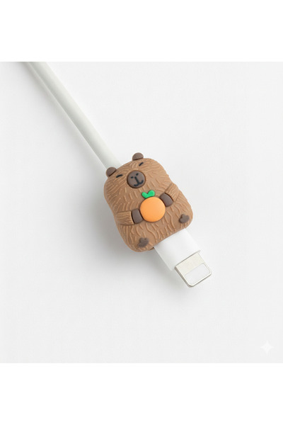Case collection Sevimli Figürlü Slikon Kablo Ucu Koruyucular Şarj Typc Lightning