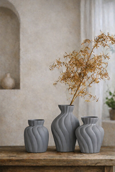 rufhomedesign Set of 3 Nordic Style Bohemian Vase Pinterest Pampas Vase Decor...