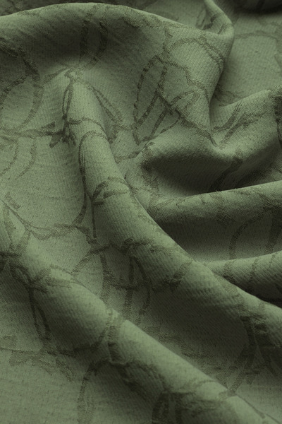 praye Ring Patterned Shawl Khaki