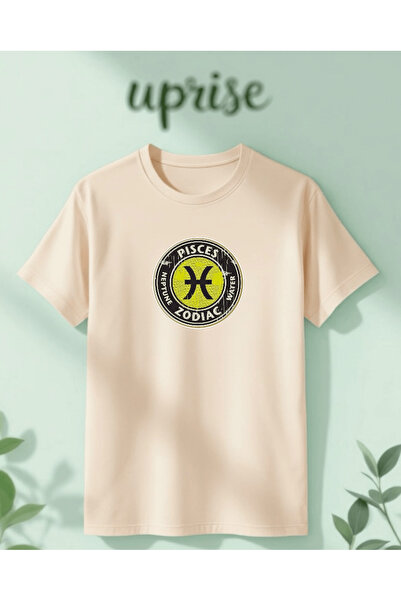 Vordevia Тениска с голям размер от памук с принт на зодия Риби