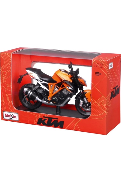 Maisto Motocicletă metalică cu suport Ktm 1290 Super Duke R scară 1 până la 12