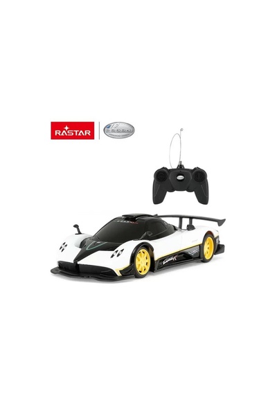 Rastar Mașină cu telecomandă Pagani Zonda R albă, scară 1-24