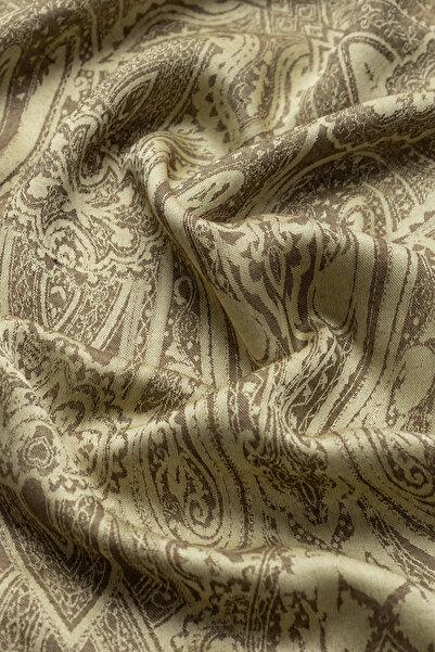 praye Ethnic Patterned Shawl Yellow