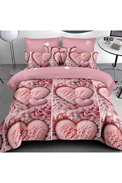 Patul Fine Cotton Linen, Sulphur, Double Bed, 2 Persons, 6 Pieces