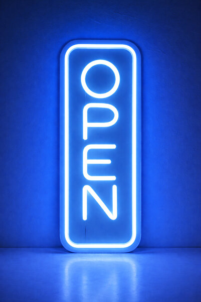 yadineonart Open Yazılı 30x15 Neon Tabela