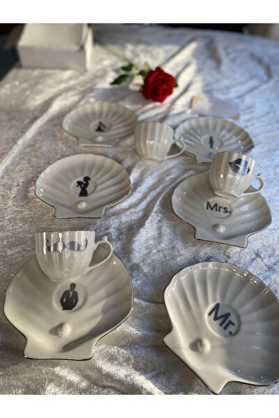 Yopoksi Desing KİŞİYE ÖZEL DAMAT KAHVESİ FİNCANI , GÜMÜŞ YALDIZLI İNCİ FİNCAN...