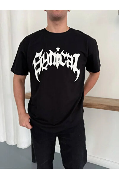 yonca aksesuar Men's Crew Neck Front Printed Short Sleeve T-Shirt Streetwear ...