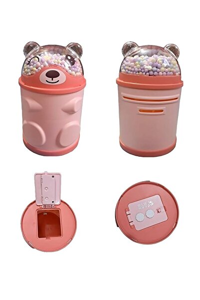 Generic حصالة على شكل دب لطيف مع فتحة للعملات المعدنية وقفل، حصالة على شكل دب...