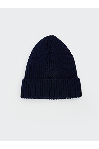 LC Waikiki Lcw Accessories Navy Blue Plain Boy's Beret with Nevavm Difference